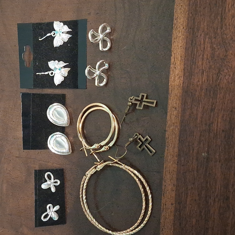 NEW! 7 piece Silver/ Gold / Rhinestone Jewellery Set 3977